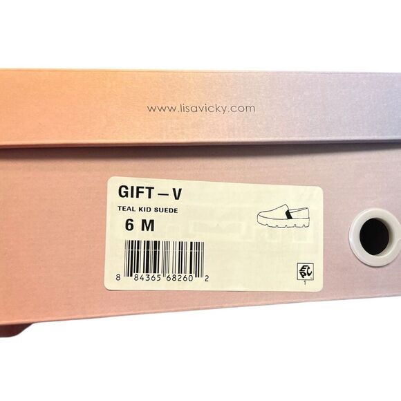 Lisa Vicky Blue Suede Gift Platform Slip On Sneaker 6 - Picture 4 of 4